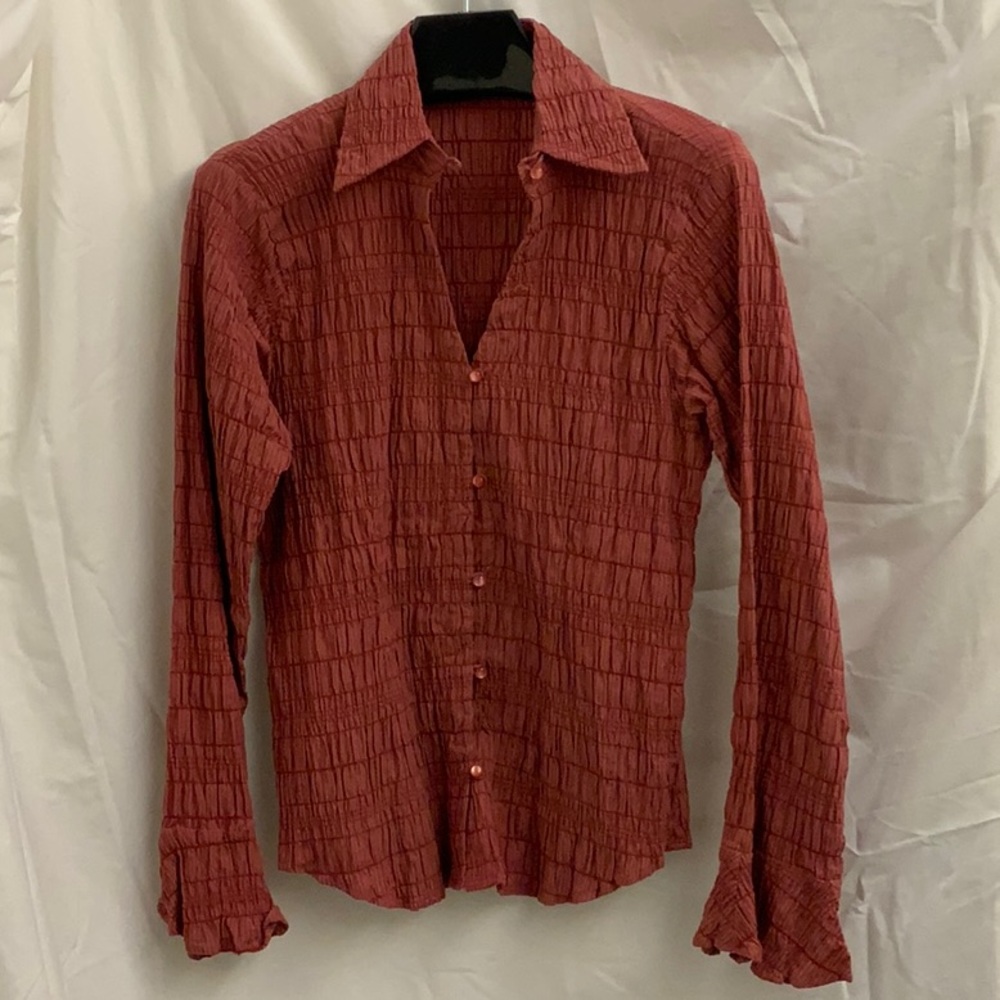 Pucker-stitched Shirt With Fluted Cuffs by True Grit